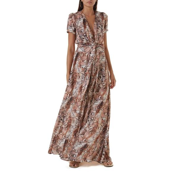 Melissa Odabash Viscose classic Lou Snake Long Dress size XS - Picture 4 of 12